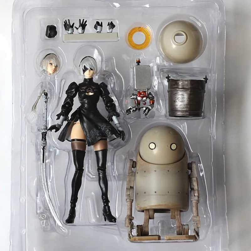 Anime Manga NieR Automata YoRHa nr 2 Tipo B Modelo de personagem de anime Multi-articulado brinquedo móvel manequim conjunto de decoração de garagem para presente para menino 240319