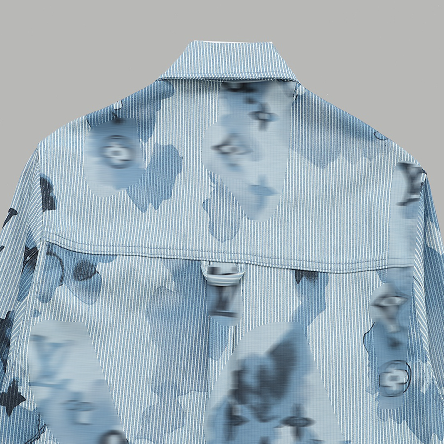 Tops mulheres blusa designer unissex jaqueta de correspondência de cores, camisa, carta padrão floral, tendência versátil