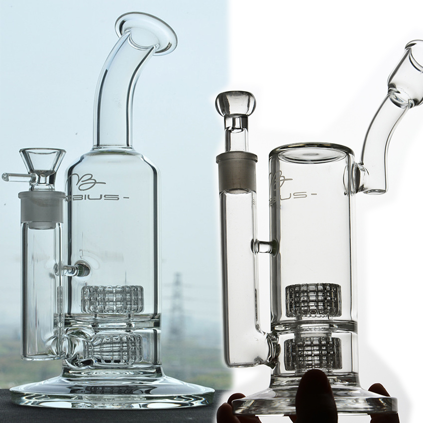 Matrix Perc Glass Water Bongs Hookahs Smoke Glass Pipe Heady Dab Rigs Uniqe Bong com junta de 18mm