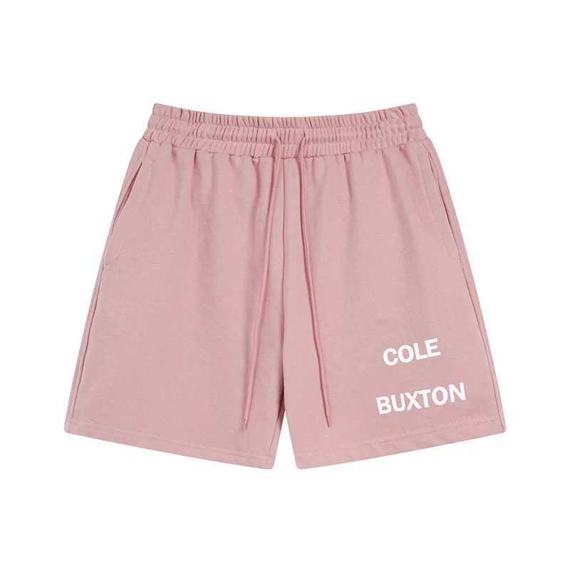 Mäns shorts Multicolour Cole Buxton Shorts DrawString Trousers Print Tagline Cotton 100% Loose Casual Mens Womens Breeches Midi byxor J240319