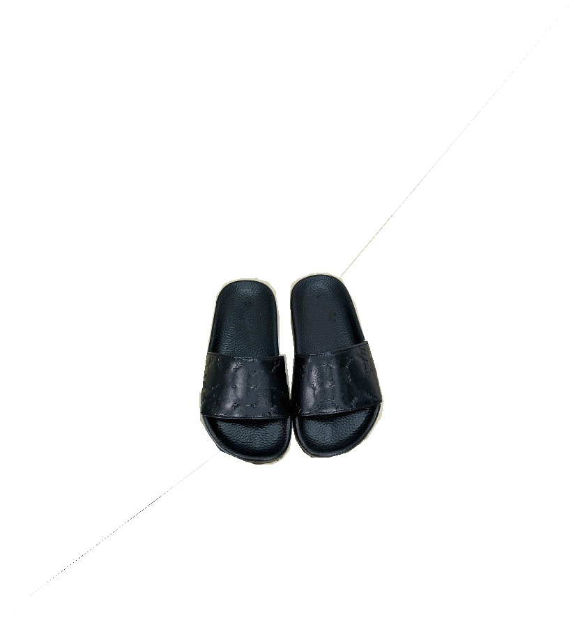Diseñador Niños carta estampado zapatillas niños niñas antideslizante fondo suave sandalias casuales niños zapatillas de playa al aire libre EUR26-35 Z7213