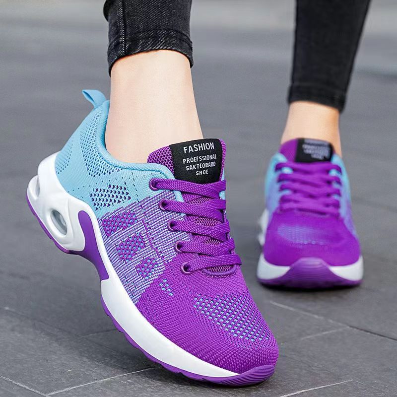 Breathable Women Running Shoes Lightweight Anti-slip Female Sports Shoes Outdoor Soft Women's Sneakers Lace Up Fashion Tennis woman lady Hiking designer shoes No.813