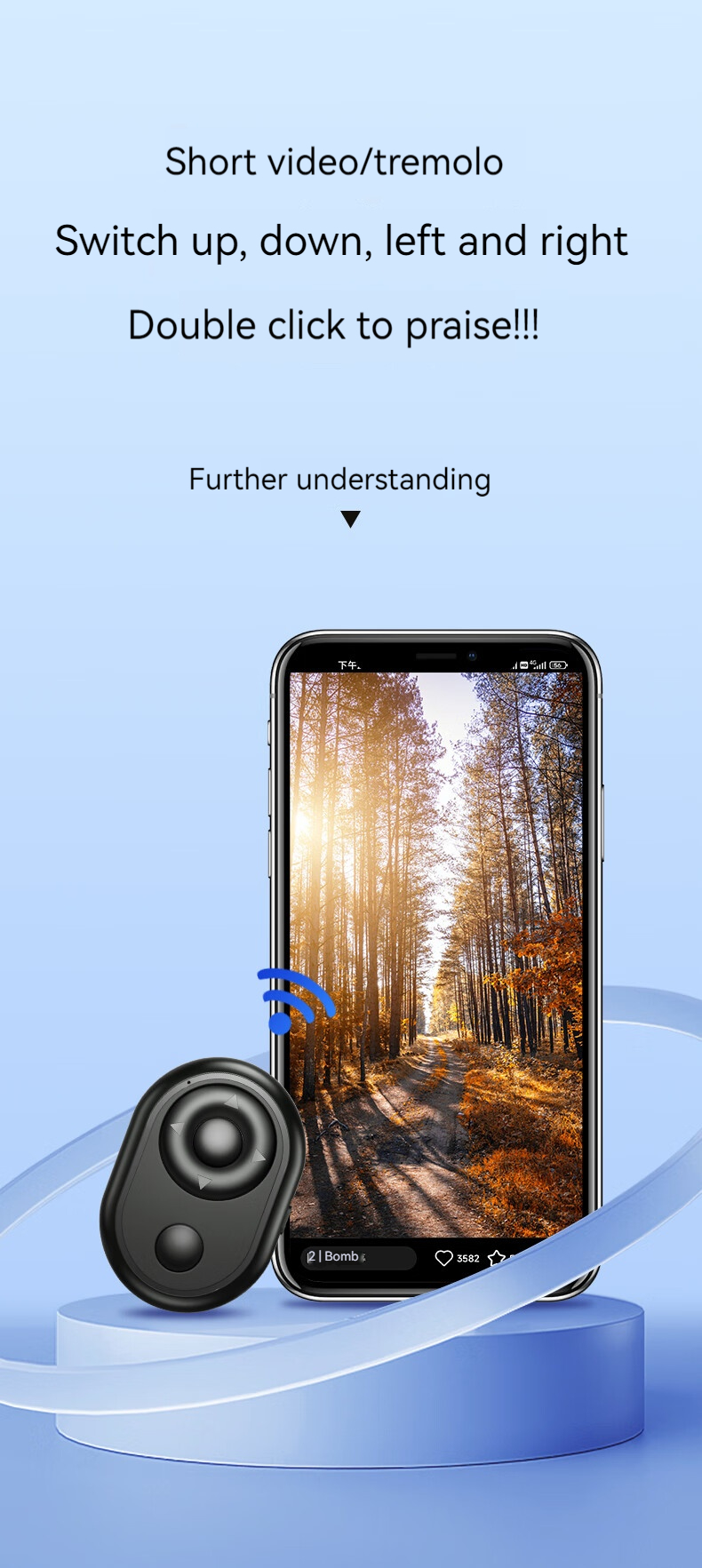 nieuwe Mini zelfontspanner nieuwe pagina's draaien afstandsbediening draadloze camera afstandsbediening knop korte video-opname video voor Apple Huawei Xiaomi Android-telefoon