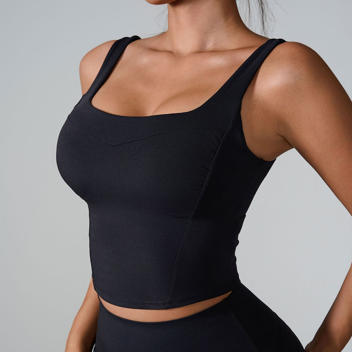 LL Women Yoga I-Back Bra Crop Top Bodycon Tank for Sports Bras Girl High Complastic Sport Tank Racerback Vest Gym Gym WX2317