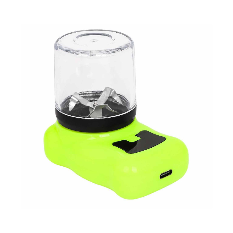 New Electric Smoking Plastic Herb Grinders with LCD Screen Power Display Tobacco Automatic USB Charger Cable Smash Spice Shredder Device Muller Smart Portable