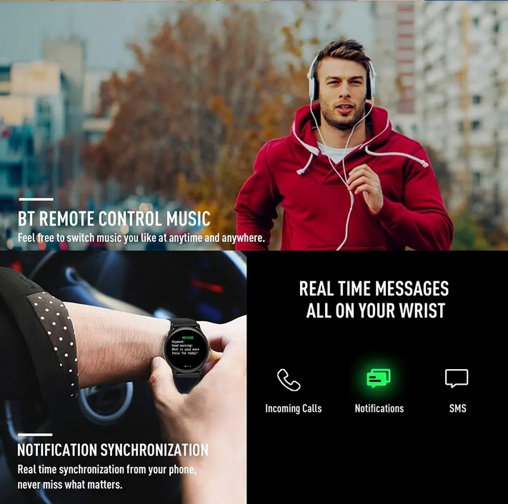 Akıllı İzle Erkek Kadın Kalp Hızı Monitör Mesaj Tracker Sport Smartwatch Hatırlatıcı IOS için Fitness IP67 Su Geçirmez