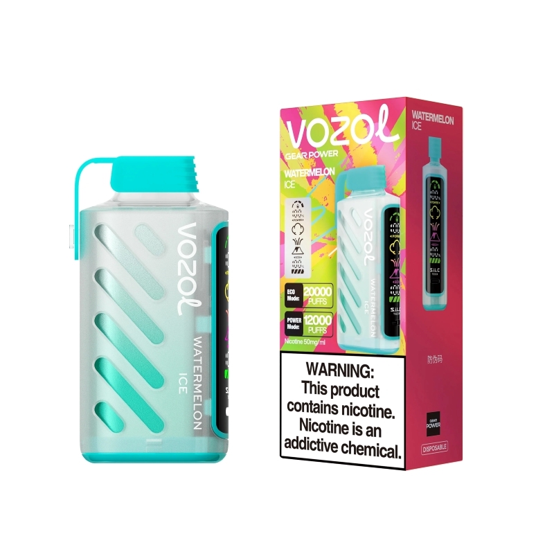 Nouvelle arrivée Vozol Brand Gear Power E Cigarette Digital Screen 20ml Vape Mod Modmy Vape Pod Cigarrillos Electronicos