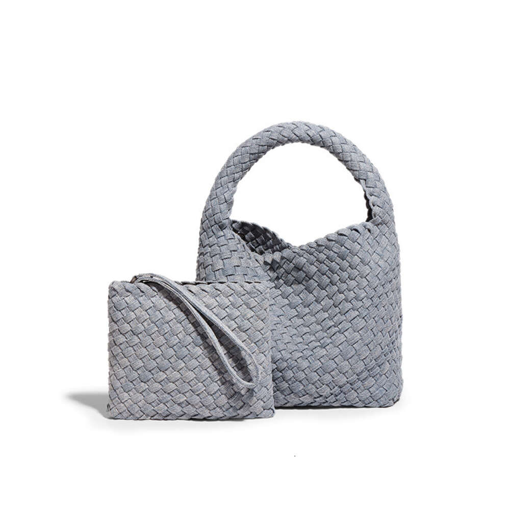 Hoge kwaliteit design tas Handgemaakte geweven denim handtas Modieuze en hoogwaardige groentemand Schouder Casual Veelzijdige crossbody voor dames