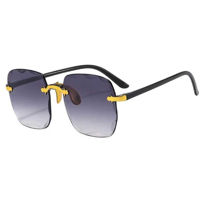 Óculos de sol novo quadrado sem fronteiras óculos de sol das mulheres marca designer moda óculos de sol feminino tendência verão óculos uv400 oculos de soll2403