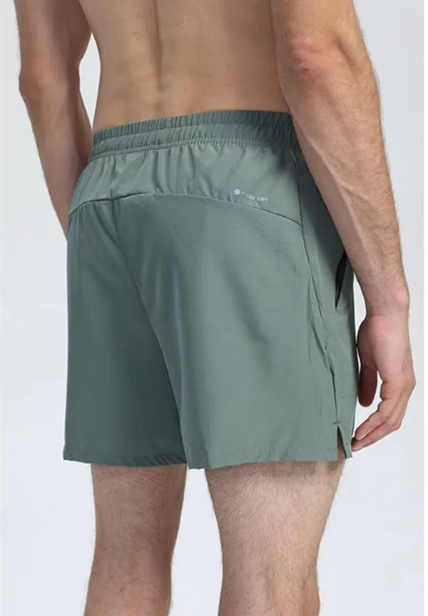 lu Mens Jogger Sports Shorts For Hiking Cycling With Pocket Casual Training Gym Short Pant Size M-4XL Breathable R260