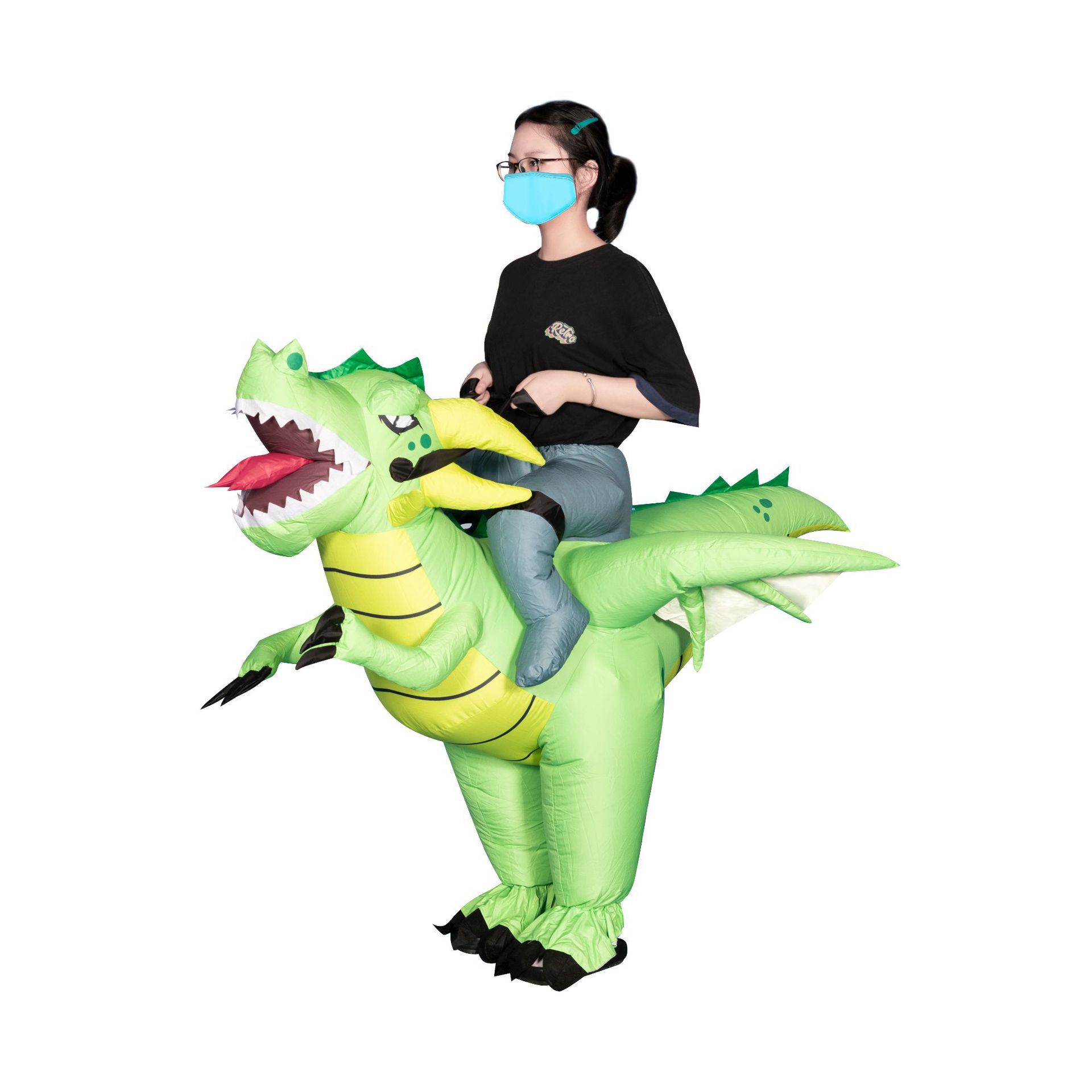 Maskottchen Dinosaurier aufblasbare Kostüme Weihnachten Halloween Puppe Dinosaurier aufblasbare Kleidung auf Lager Erwachsene 150-190 cm