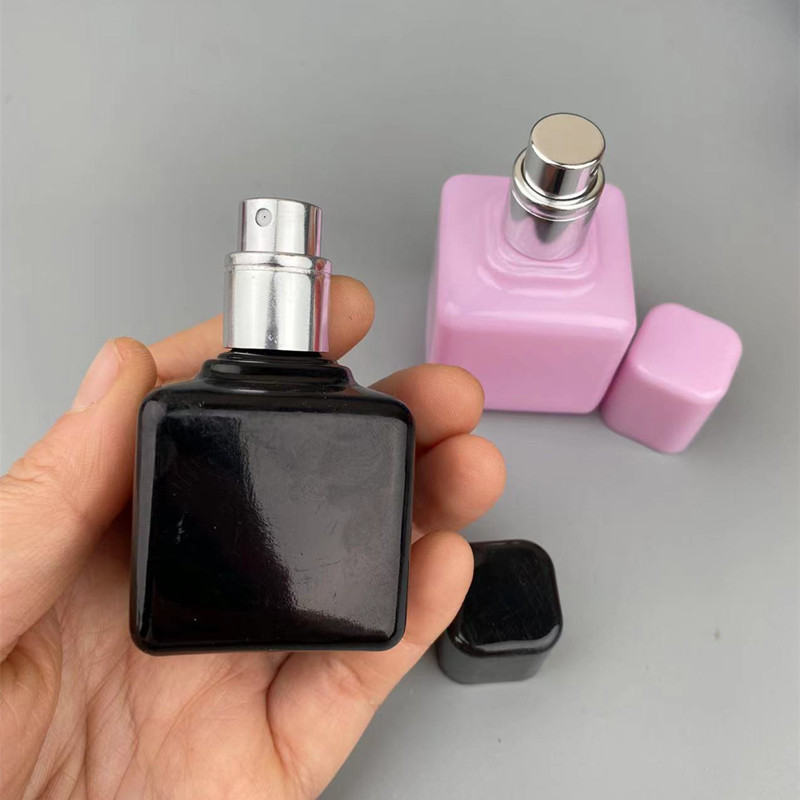 Frasco de perfume atomizador de vidro 30ml, tubo de vidro, spray de perfume, sub-engarrafamento, hidratante, spray, garrafas recarregáveis