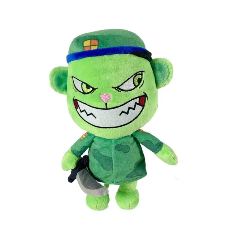 2024 Hurtowa fabryka 28cm 9 Style Happy Tree Friends Military Flippy Plush Toys Film i telewizja Perypheral Dolls Prezenty dla dzieci