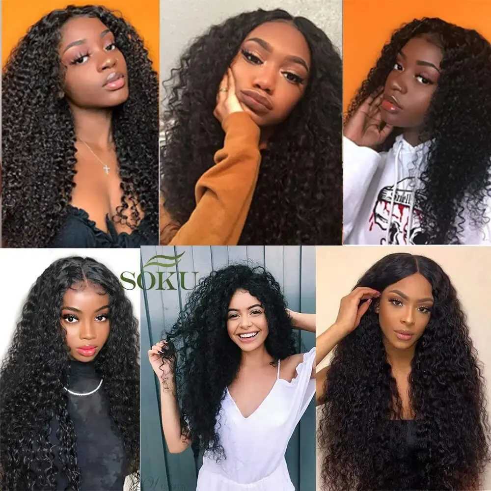 Synthetic Wigs Synthetic Wigs Kinky Curly Heat Resistant Synthetic Hair Lace Front Wig 28Inch Thick Glueless Cosplay Frontal Wigs For Black Women Wear And Go 240329