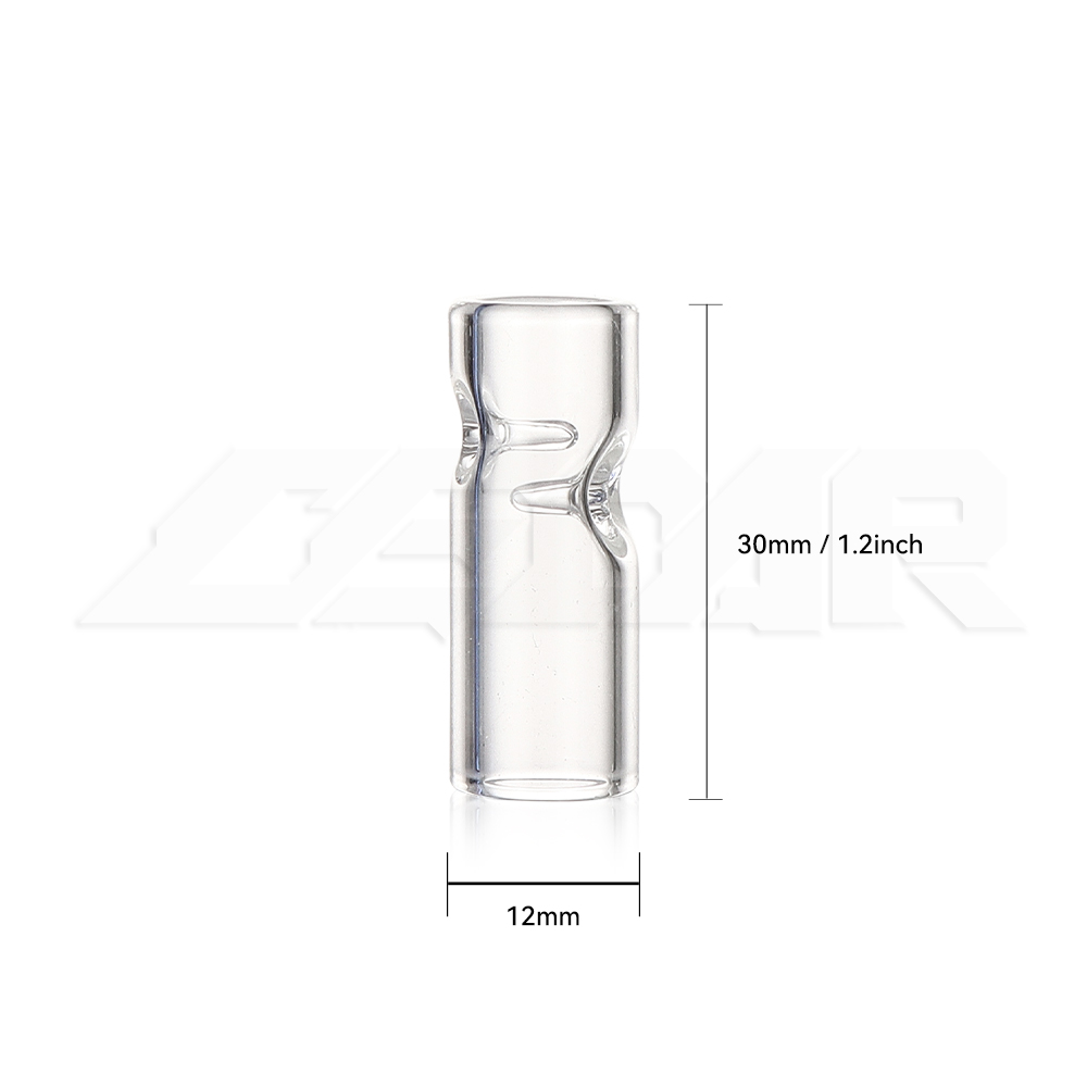 Kolory Mini szklane końcówki filtra rozmiar z 30 mm x 12 mm palenie filtrów papierosów do tytoniu suche zioło