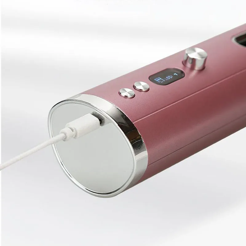 Irons Neue Drahtlose Haar Curler Elektrische Automatische Haar Curling Eisen Wiederaufladbare Wellen Curling Zauberstab Haar Waver Styler Werkzeuge