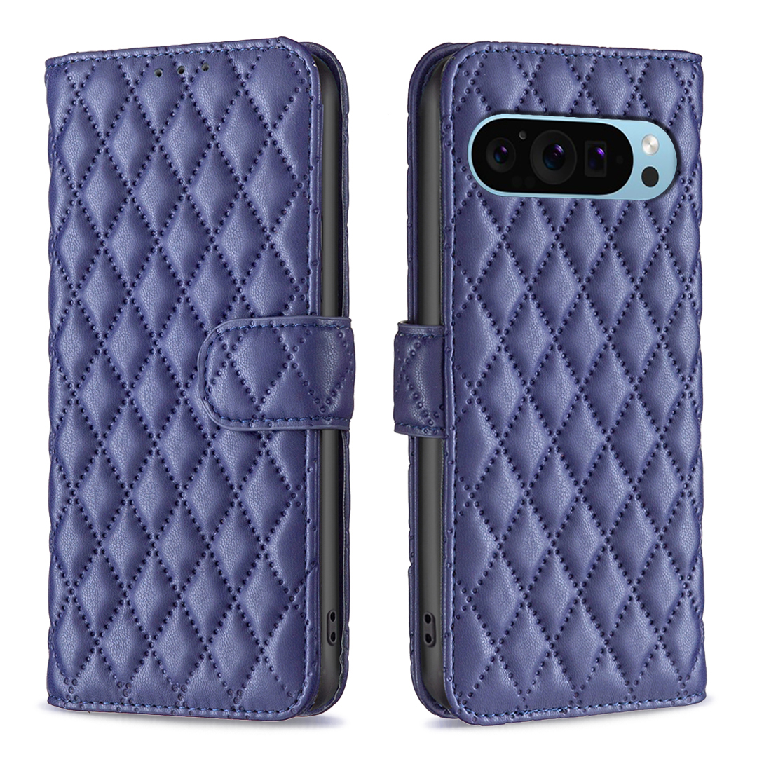 Telefoonhoesjes voor Google Pixel 9 8 8A 7A Grid Wallet Leather Case Luxe CAPA Cover