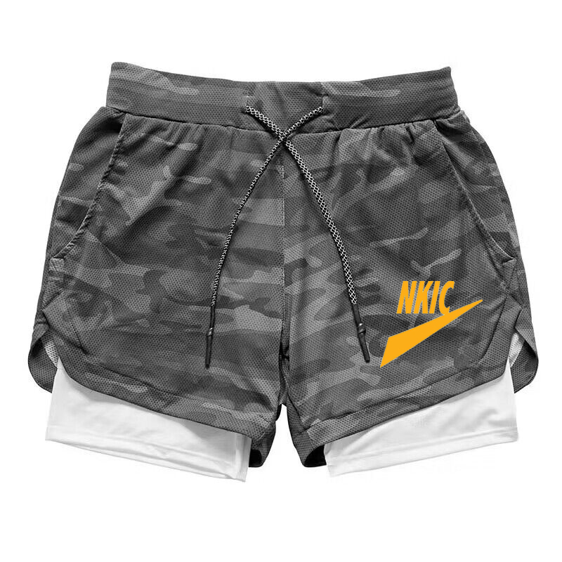 Män träning gym shorts mesh märke logo basket löpande manlig träning shorts män sommar avslappnad svart sportkläder män träning