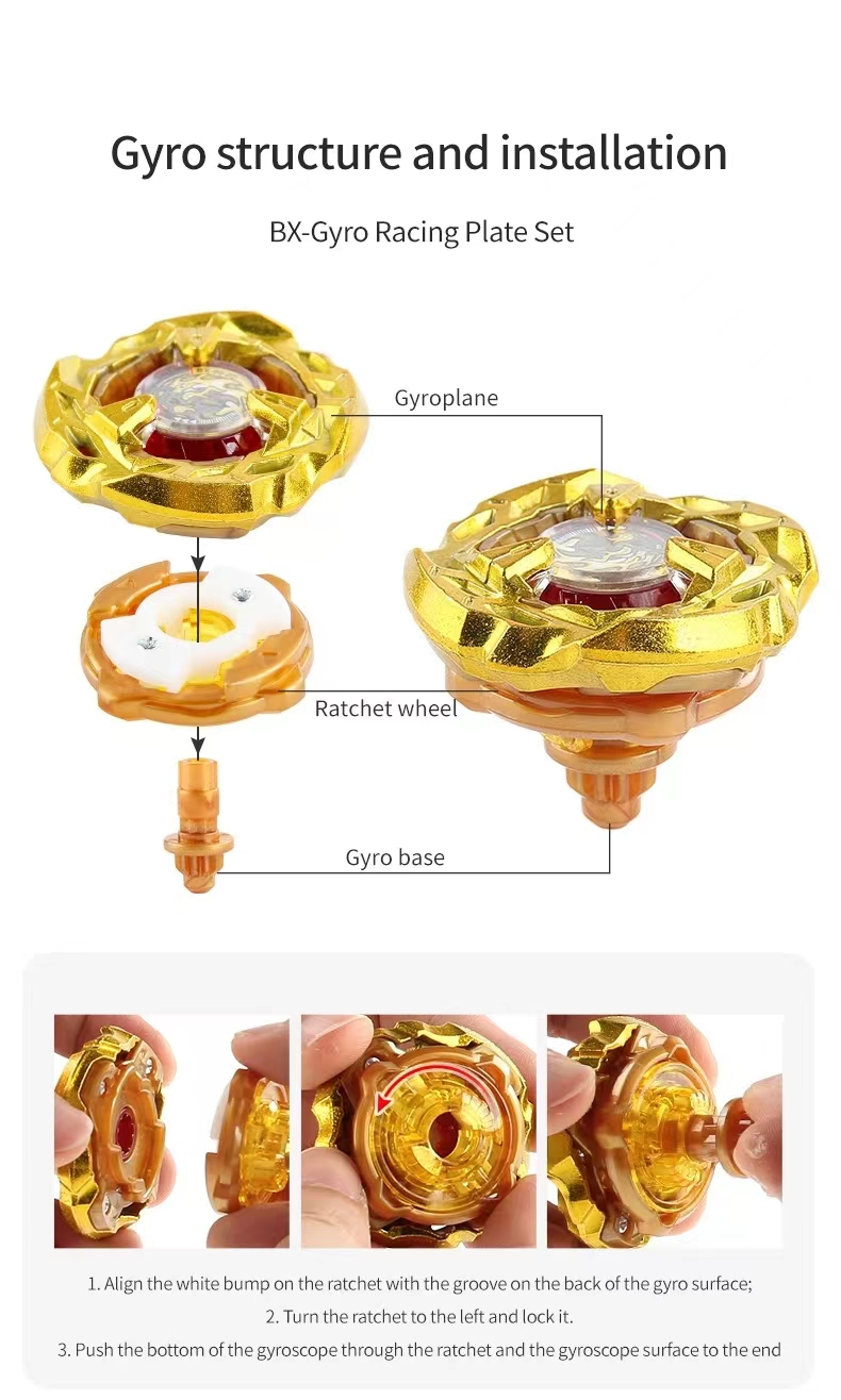 B-X Toupie Burst Beyblade Spinning Top Stadium Launcher مجموعة الأطفال ألعاب GF6010F Toys Arena Metal Metal For Top