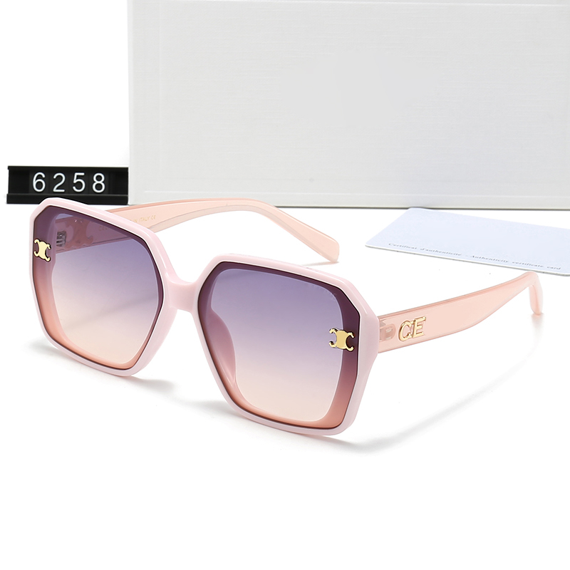 Женские мужские роскошные дизайнерские солнцезащитные очки Бренд CEL Мужские и женские маленькие овальные очки в сжатой оправе Премиум UV 400 Поляризованные солнцезащитные очки с коробкой