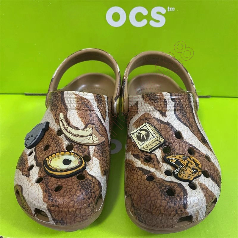 صندل EVA Kids Crocclog Crocodile Shoes غير انزلاق خفيفة الوزن مريحة عالية الجودة الأطفال الصيفي شاطئ الشاطئ Slides Slippers Cartoon Slippers A-07