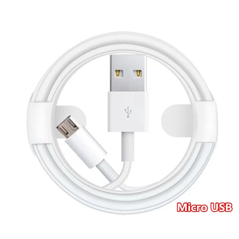 L till USB-kablar Typ-C till C-laddningskablar 1M 3ft 5W mobiltelefonsladdar för iPhone 11 12 13 14 15 XS X Pro Max 14 Plus Samsung Xiaomi Huawei-telefoner