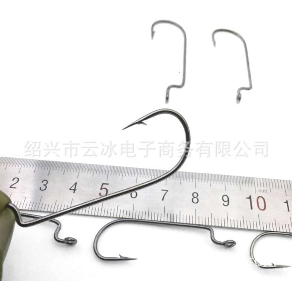 Loose N Belly Crank Black Nickel Road Sub Soft Bait, Texas Group Sea Fishing Hook, Bearded Lao WORM HOOK Insect Hook 638771