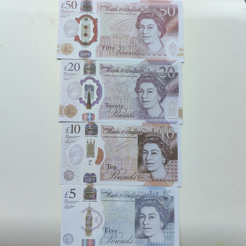 Pound Pench Money Copy Games UK Pounds GBP 100 50 NOTER EXTRA BANK REP - Filmer Spela Fake Casino Photo Booth