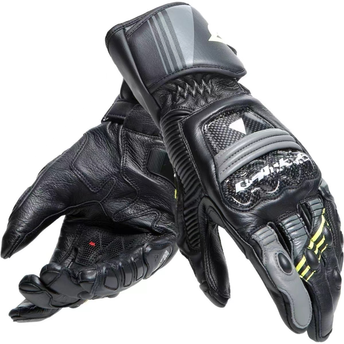 Glants de motocross de moto Dan Druid 4 Geniune en cuir Geniune Courte de moto Gants à écran tactile, gants de moto Rider