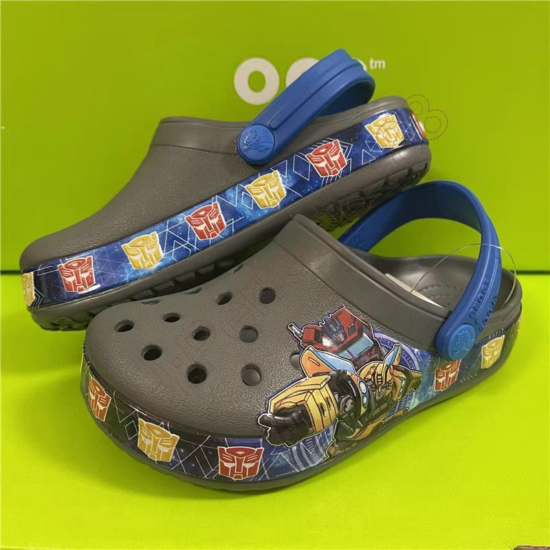 صندل EVA Kids Crocclog Crocodile Shoes غير انزلاق خفيفة الوزن مريحة عالية الجودة الأطفال الصيفي شاطئ الشاطئ Slides Slippers Cartoon Slippers A-07