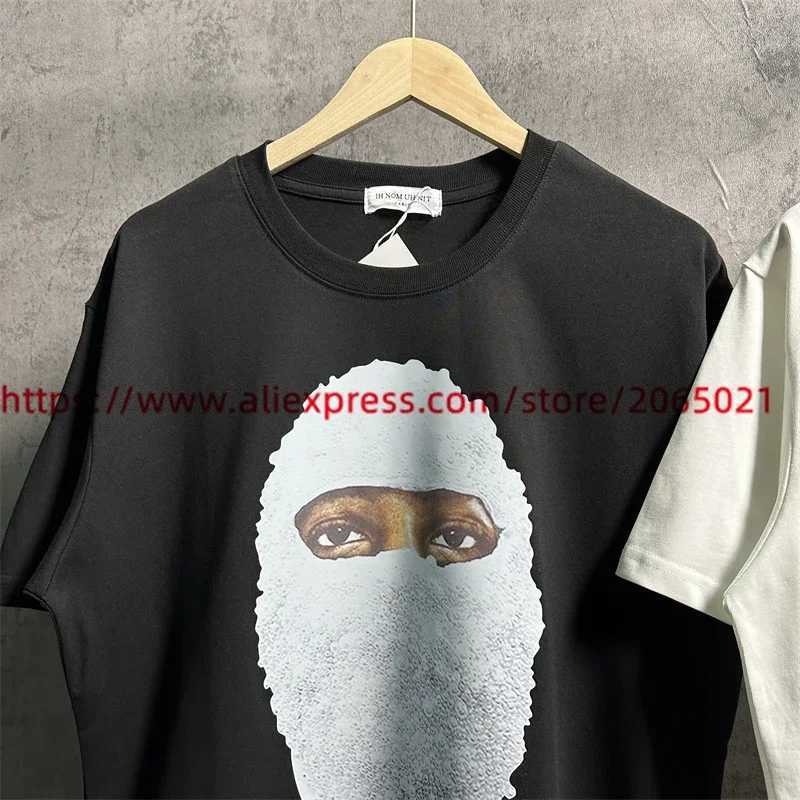 Men's T-Shirts Ih nom uh nit T Shirt Women Men Streetwear Diamond Masked T-Shirt Clothes Top Tees J240319