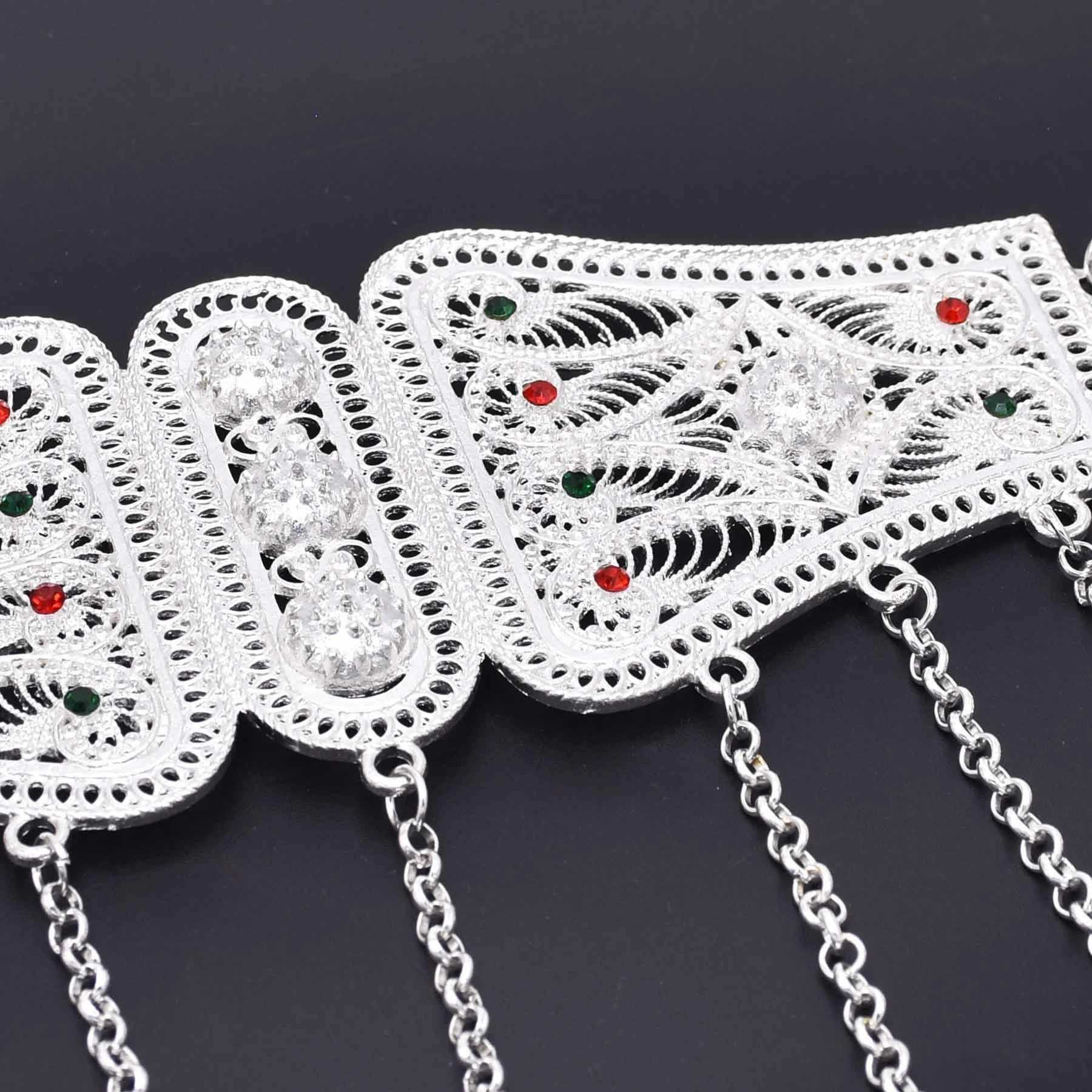 Waist Chain Belts Afghan Oxidized Silver Color Metal Belly Chains for Women Female Big Wide Heavy Dance Dress Belt Waist Chain Party Jewelry GiftL231216