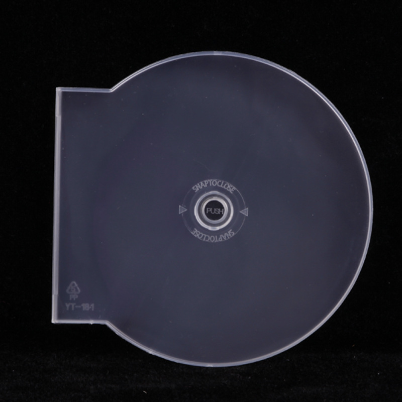 Caixa de joia de cd translúcida com bandeja transparente, capa de proteção contra poeira de plástico, pacote único, capa protetora de cd antiarranhões f2024217