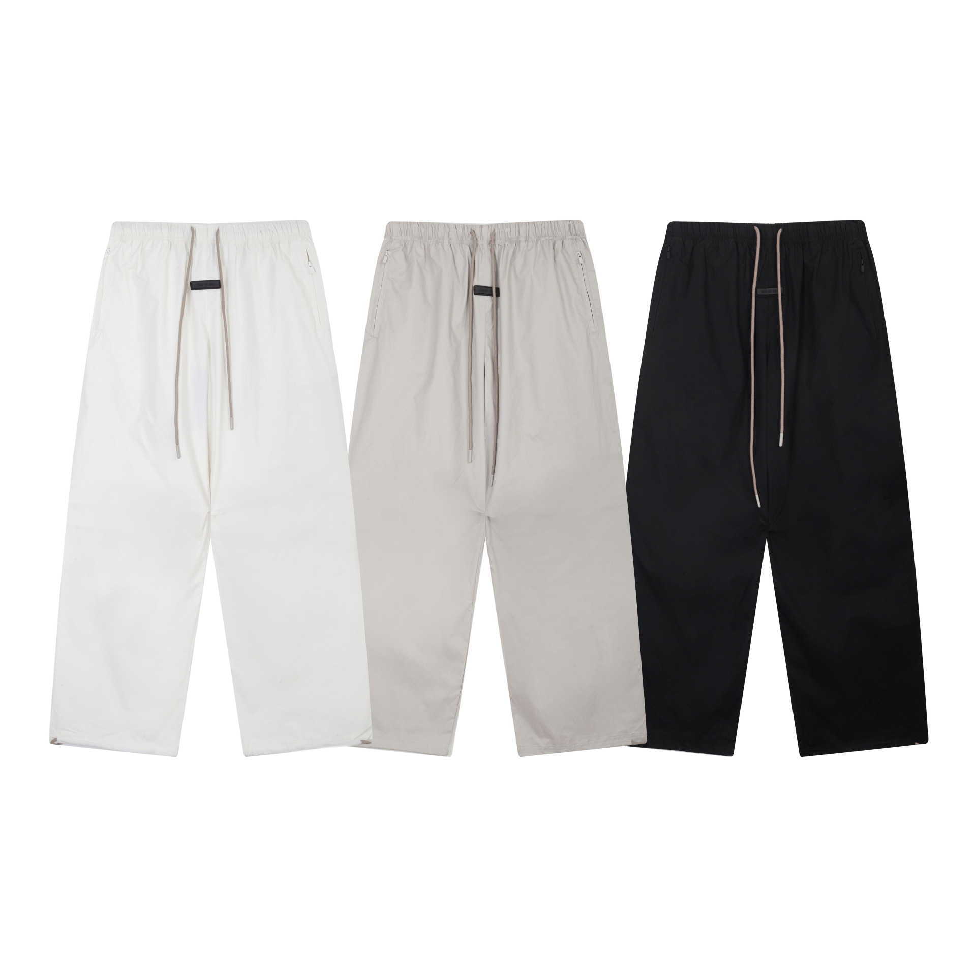 Correct Version of 24ss Fog Mainline Standard Solid Color Casual Pants Plain Straight Leg Wide for Men and Women in Spring Autumn