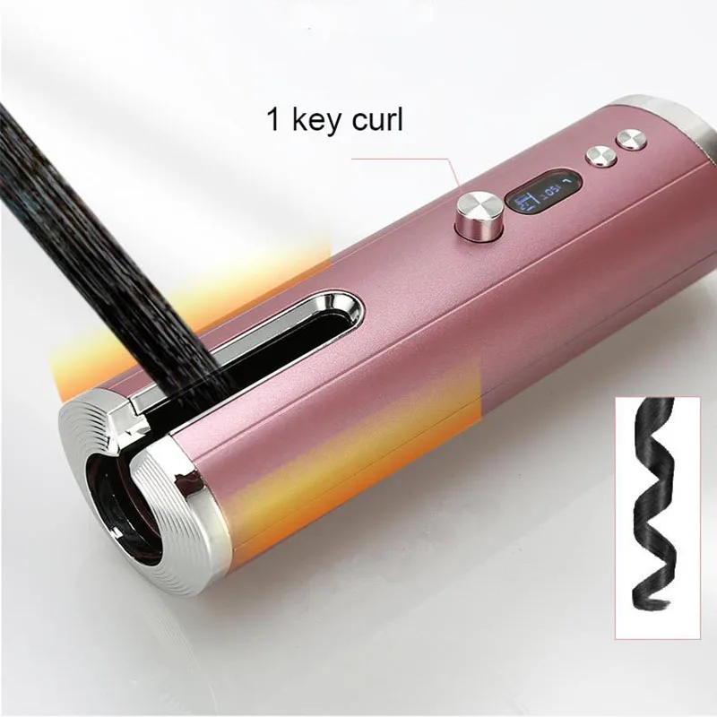 Irons Neue Drahtlose Haar Curler Elektrische Automatische Haar Curling Eisen Wiederaufladbare Wellen Curling Zauberstab Haar Waver Styler Werkzeuge