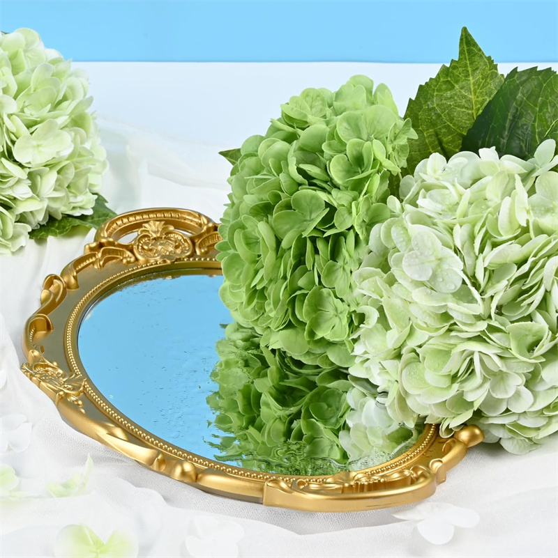 High-end 21 inch Real Touch Hydrangea Artificial Flowers Latex Faux Hydrangea Flowers for Wedding Bouquet Home Decor