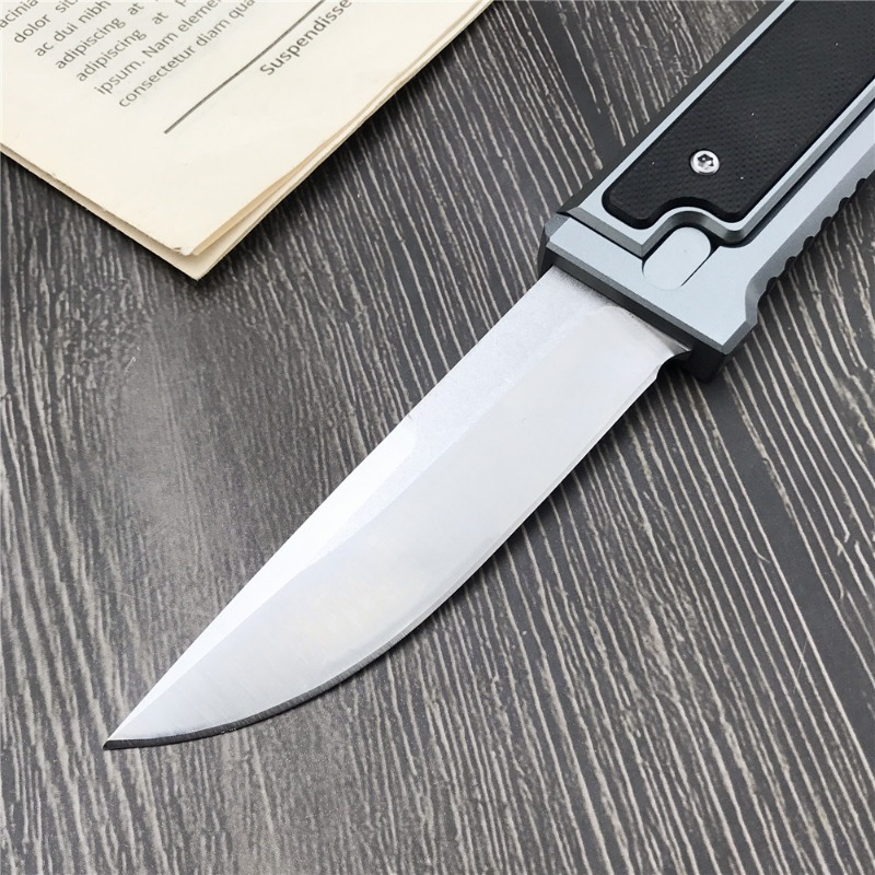 3.15 '' D2 lame T6 aluminium avec poignée incrustée G10 couteau de poche pliant Camping en plein air EDC outil auto-défense couteau tactique de survie couteaux de combat