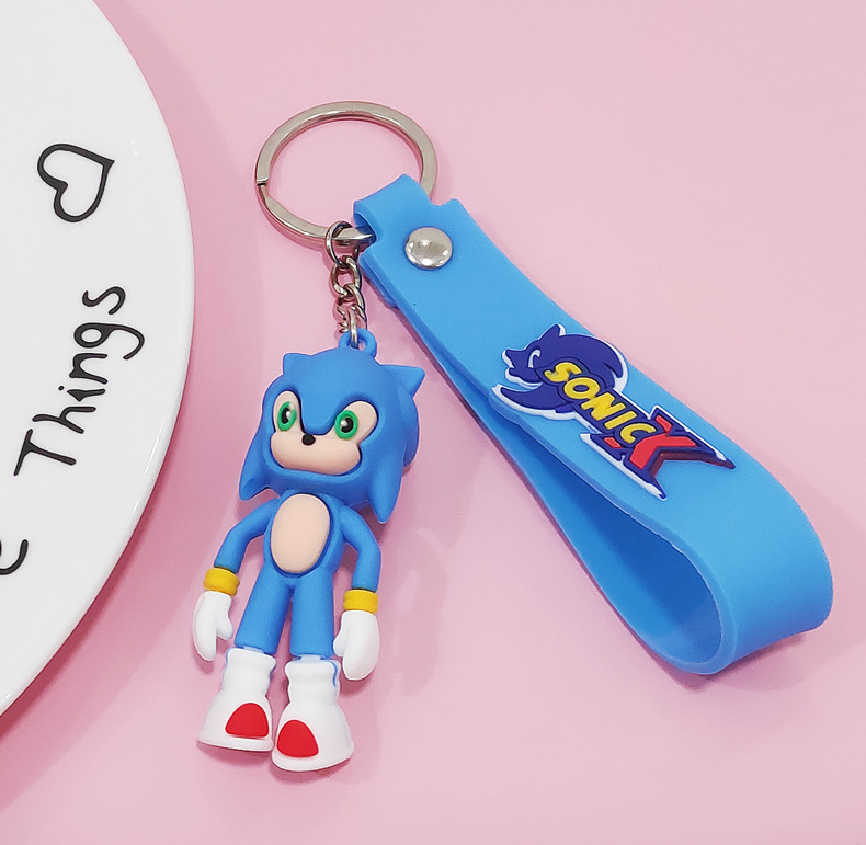 Sonic The Hedgehog Keychain for Sale Backpack 펜던트 휴대 전화 펜던트 키 체인 장식