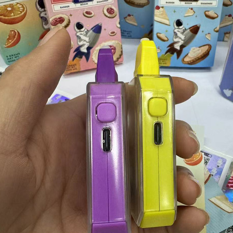 Uzay Kulübü Tek Kullanımlık Buharlaştırıcı Kalem Şarj Edilebilir 2.0ml Boş Pods Kartuş Cihaz Pod 280mAH Kutu Mod Atomizerler Yağ Arabaları Dab kutu ambalaj