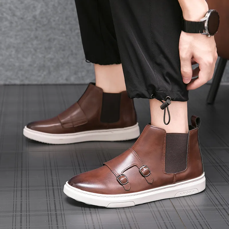 dress shoes High top zapatos hombre men casual shoes Masculino Quinceanera hombre vestir zapatos size:38-46