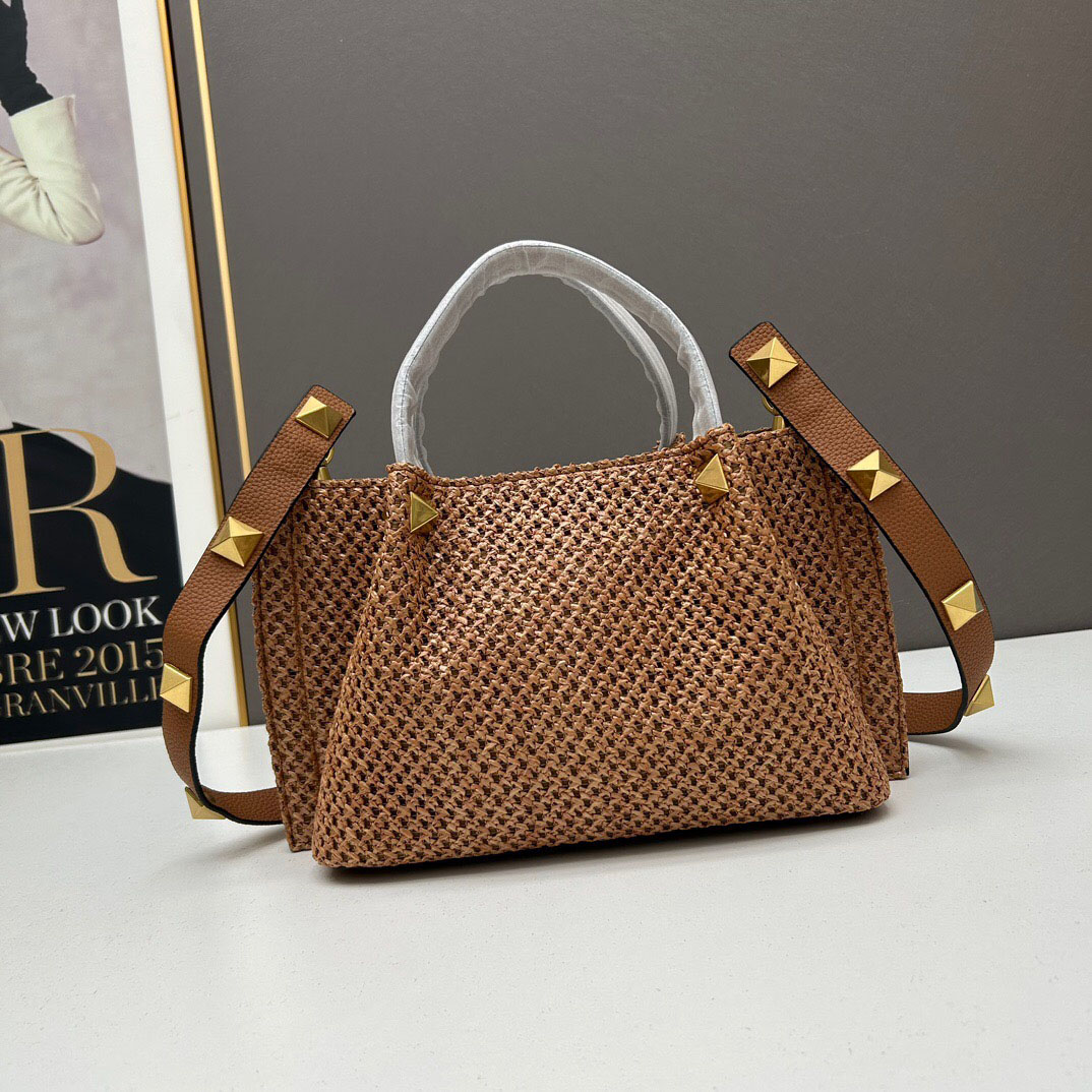 Designer Lafitee grasss Bag Mirror Quality Women Straw Woven Bag Handbags Tote Shopping Bag High Quality Lafite Woven Bag Travel Crossbody Shoulder Purse