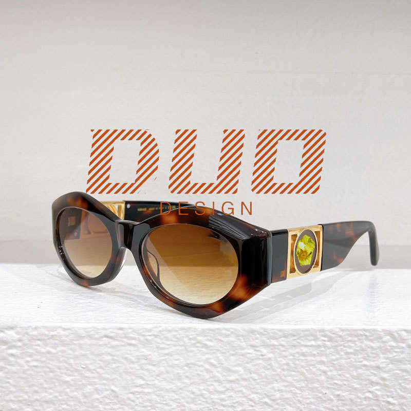 Óculos de sol de luxo Moda óculos moldura oval Designer óculos de sol mulheres anti-radiação UV400 lentes polarizadas mens retro hip hop óculos com original
