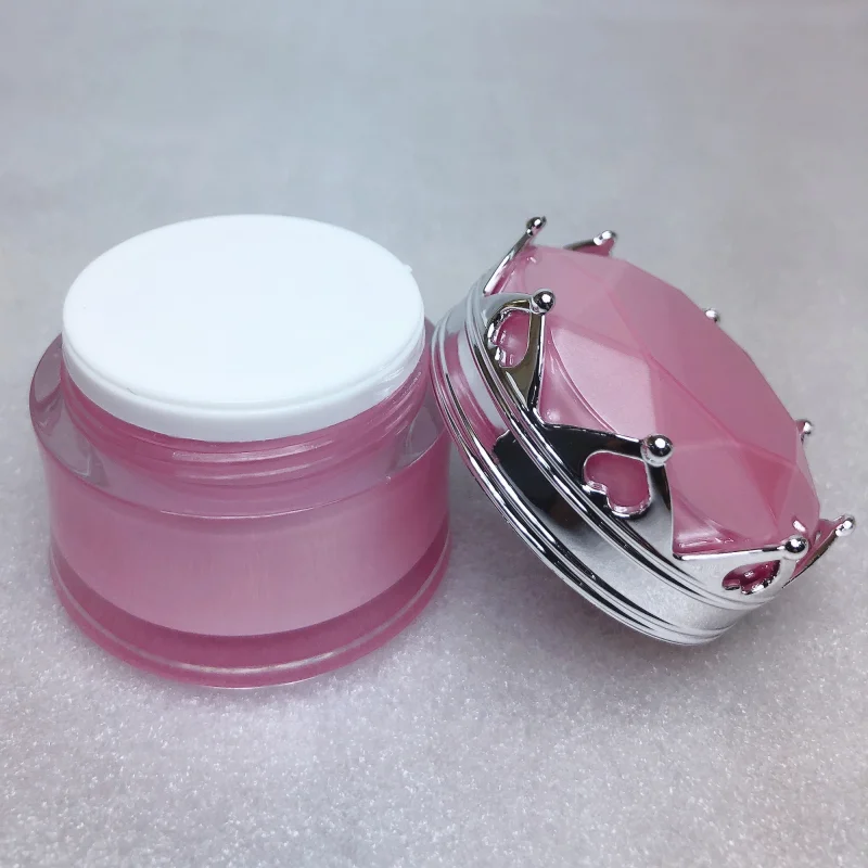 Kits Cream Jar Crown Shape Plastic Refillable Tom Bottle Face Eyes Lotion Container Travel Art Makeup Pot
