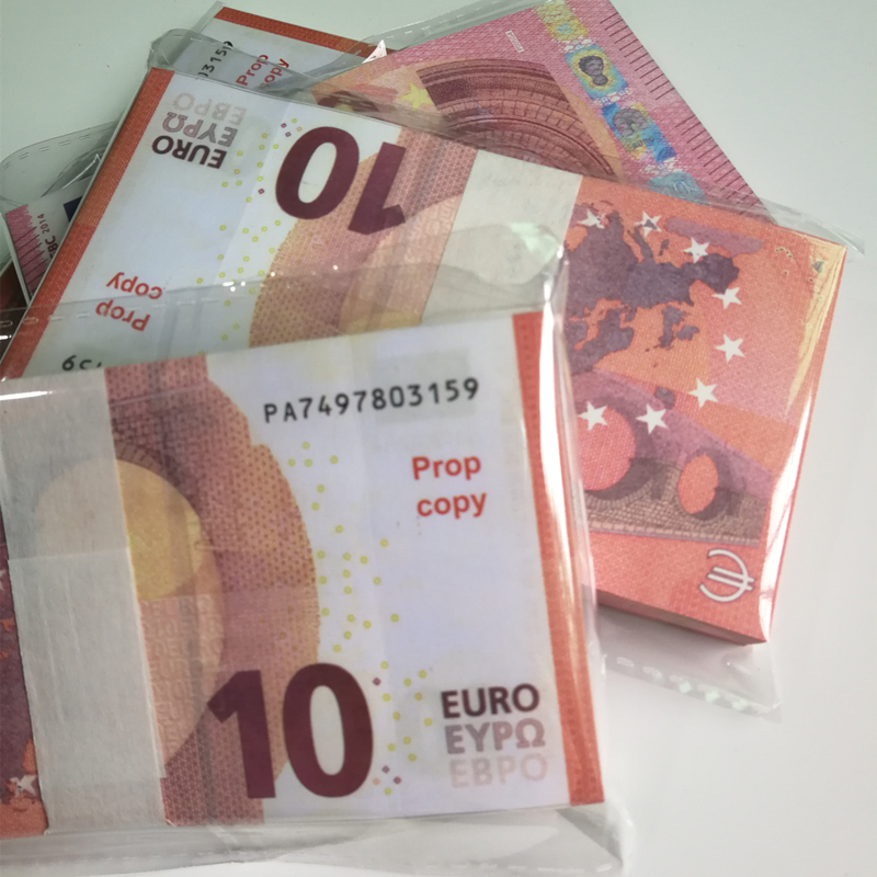 3er-Pack neue gefälschte Geldscheine Party 10 20 50 100 200 Euro Pfund Englische realistische Spielzeugbar-Requisite Kopierwährung Filmgeld Faux-Billets 100 Stück/Packung