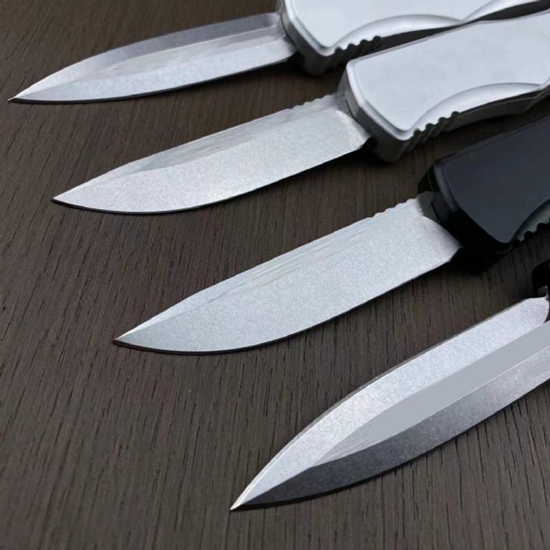 New US 4 Style D2 blade Automatic Pocket Knife T6 Aluminum Hidden Screw Design Handle Outdoor Tactical Hunting Camping Auto Survival Knives UT85 UT88 BM 3400 4600 5370