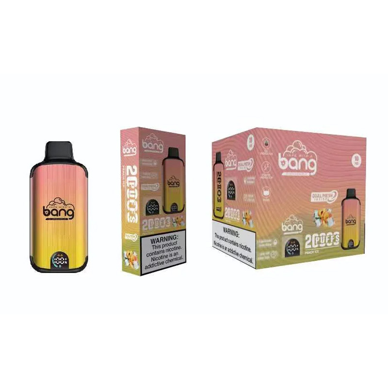 Oryginalny Bang 20000 Puffs 20K Puff 20000 Inteligentne ekran elektroniczne papierosy Vape jednorazowe 0% 2% 3% 5% 25 ml prefilled POD 650MAH Bateria Vaper Puff 20k 20k