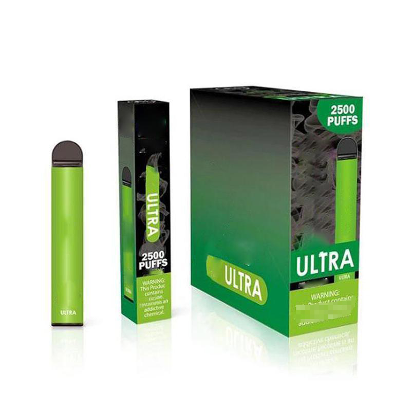 FUMED ULTRA 2500PUFFS recargado desechable 2500 inhalaciones cartucho de cigarrillo eléctrico Kit de inicio 8ML jugo recargado vape pods 1000mah