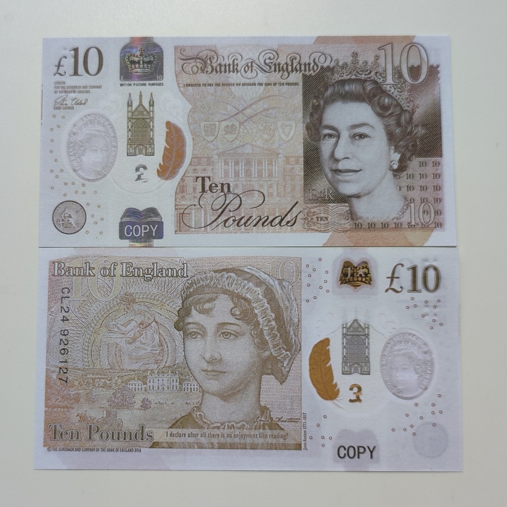 Prop UK Money Copy Libras GBP 100 50 NOTAS Filmes Jogam Dinheiro Falso para jogar Filme Prop Money