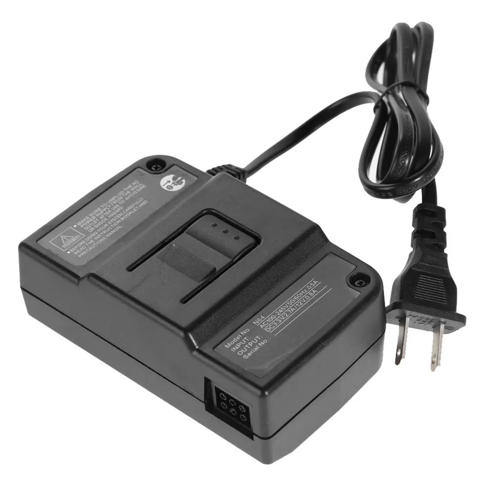 50st EU/US Plug Power Adapter Ersättning Vägg Strömförsörjning AC 100V-240V Adapter Charger Cable Adapter för Nintendo N64