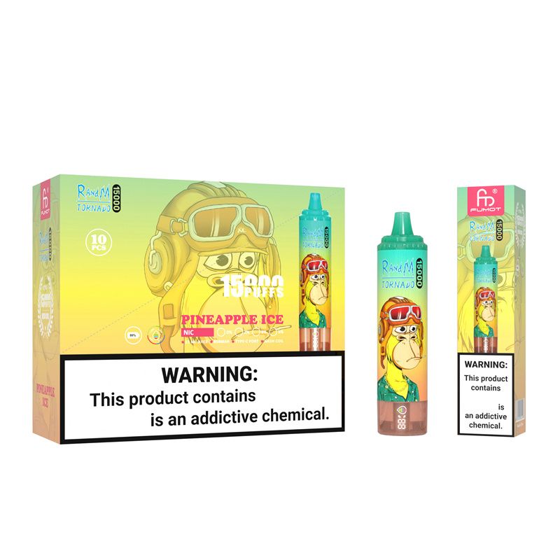 Originele RandM Tornado 15000 Rookwolken Wegwerp Vape Pen 15k Bladerdeeg Vape Fumot 25ml Voorgevulde Cartridges Pod 850mAh Oplaadbare Batterij 41 Smaken Op Voorraad